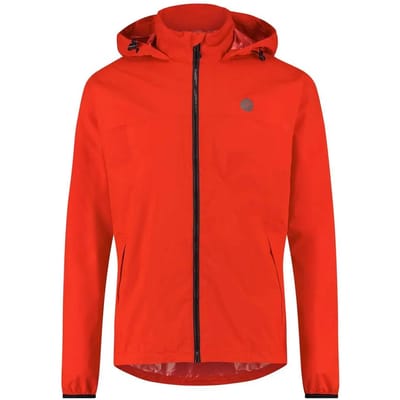 AGU GO Regenjas Essential - Regenjas Dames & Heren - Ademende en Waterdichte Regenjas - Fietsjack - Rood - XXL