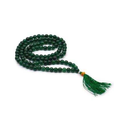Ancient Wisdom - Hanger - 108 kralen mala met edelsteen en zilveren ketting - kristal - pendel - wichelroede - radiësthesie - tarot