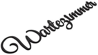 Zelfklevend Deurbordje met Naambelettering - Uniek en Handgemaakt