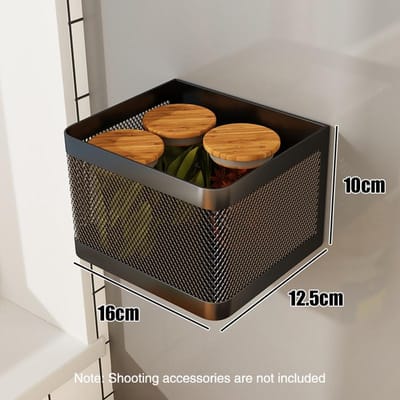 Magnetisch Koelkast Zijopbergrek IJzer Ruimtebesparend Zijhangmand Keuken Organizer Plank Huishoudelijke Houder S