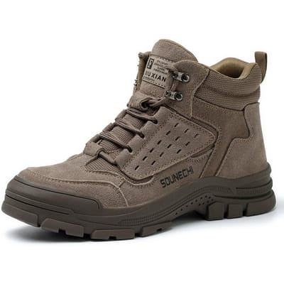 Chaussures de travail montantes pour hommes, résistantes aux hautes températures et aux éclaboussures, pour soudeurs à chaud, antidérapantes et résistantes à l'usure. 37 gray