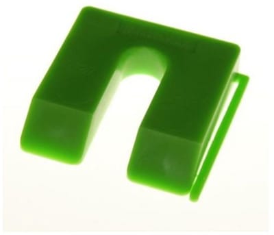 Uitvulplaatje 10 mm groen 1 stuk - stelplaatje voor montage