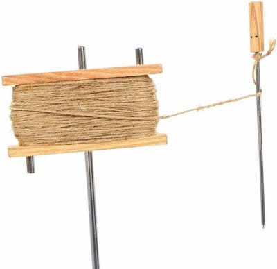Jutewikkel Hout met Spoel voor Tuinieren en Knutselen - Inclusief 24m Jute Garen