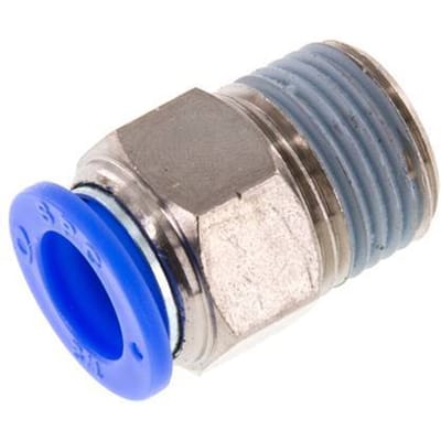 1/2'' x 1/2'' NPT Messing/PBT Insteekfitting Buitendraad NBR [2 Stuks]