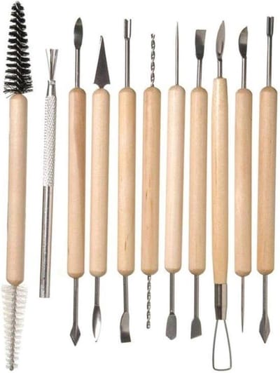 Winkrs - Klei modelleer tools - boetseergereedschap accessoires set voor wax, fondant, pompoen etc. - 11 delig