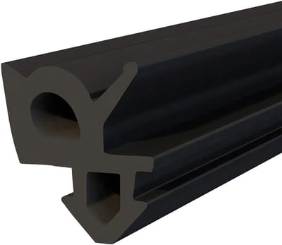 DQ-PP raamafdichting, Zwart, 1 meter, S-1387 Rehau, PVC-raam, Rubber afdichting Afdichtingsband, Kunststof raamafdichtingen, ALU-profielafdichting Deurafdichting