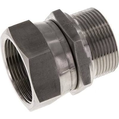 G 1 1/2'' F/M RVS Neusstuk 125 Bar - Hydrauliek - FL2S-FM-ST-112G-I