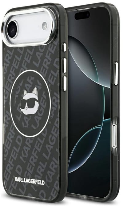 Karl Lagerfeld Iml Choupette Hoofdlogo Magsafe Hoesje Voor Iphone Air Zwart