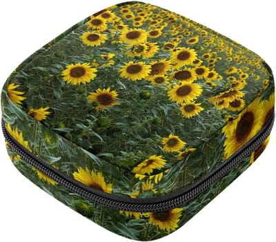 Maandverband Opbergtas - Periode Kit - Persoonlijke Hygiëne - Zachte Fluweel Stof - 17x17x12 cm - Meerkleurig