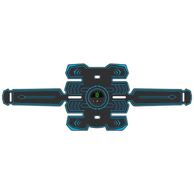 EMS intelligente buikfitnessapparatuur, fitnessriem, buiktrainingsapparatuur, full-body massage, gemakkelijke oefening USB Charging black