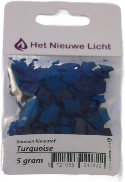 Het Nieuwe Licht ® - Kaarsen kleurstof - TURQUOISE - 5 gram