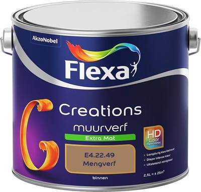 Flexa - Creations Muurverf Extra Mat - E4.22.49 - Mengverf - 2,5 L