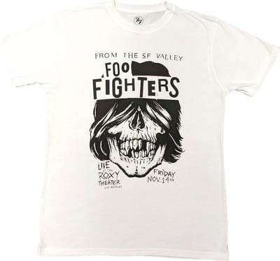 Foo Fighters - Roxy Flyer Heren T-shirt - S - Wit