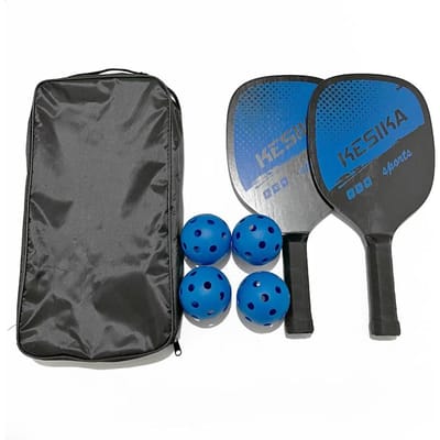Pickleball Paddle Set Pickleball Rackets Ball Set 2 Rackets & 4 Pickleball Ballen met Draagtas