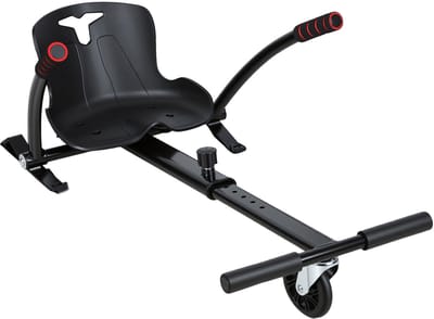 Hoverboard kart - Hoverkart voor Hoverboard - Zitaccessoire voor Hoverboard en Oxboard - Zitje scooter voor 6.5, 8.5 en 10 inch Hoverboard - Kart uitbreiding - Hoge Kwaliteit Materiaal - zwart