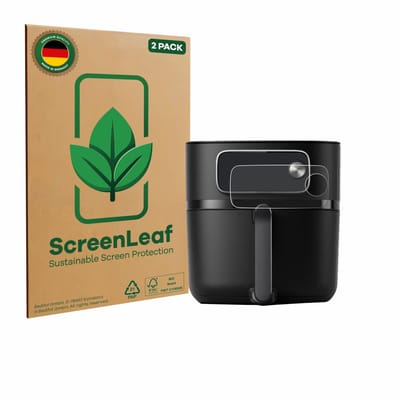 2 Stuks Screenprotector voor Philips Airfryer HD9876/90 - Hoogwaardige Beschermfolie transparant