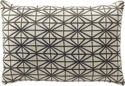 Dutch Decor NISA - kussenhoes outdoor 40x60 cm - waterafstotend en uv-bestendig - Charcoal Gray - antraciet