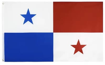 Vlag van Panama - Panamese vlag - 150/90CM - Polyester - Met 2 oogjes - WK - CHPN