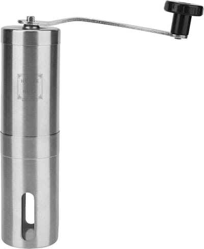 House of Husk Koffiemolen – Handmatig – Bonenmaler - Koffiebonen Maler – Koffiemaler Keramische schijven – Zilver