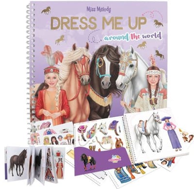 Depesche - Miss Melody paarden stickerboek - Dress me Up Around the World