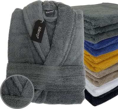 iSleep Terry Badjas - 100% Katoen - Unisex - Maat S - Antraciet