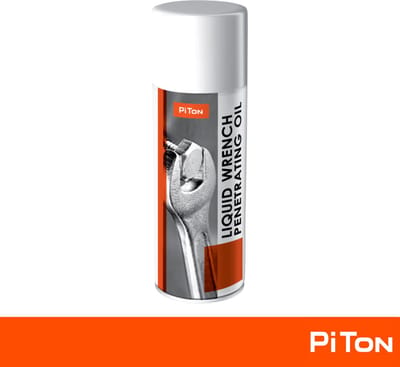PiTon Liquid Wrench Kruipolie Spray - 400ml - Snelwerkend - Roestoplosser - Maakt Vastzittende Bouten Los - Heavy Duty MoS2 Moly Smeermiddel