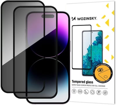 (2 stuks) Wozinsky Geschikt voor iPhone 17 Pro Max Screenprotector - Privacy Glass
