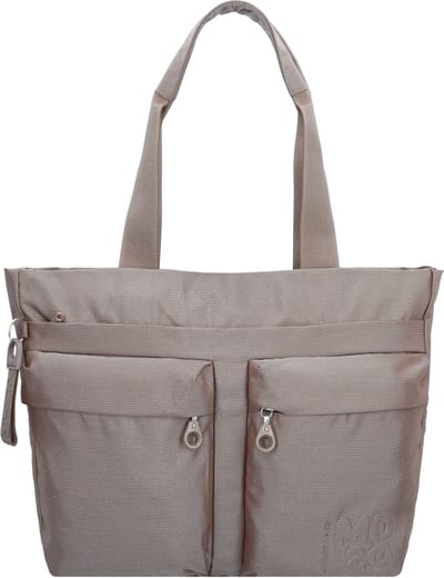 MANDARINA DUCK Schoudertas Laptoptas met laptopvak MD20 Crossover Taupe Beige
