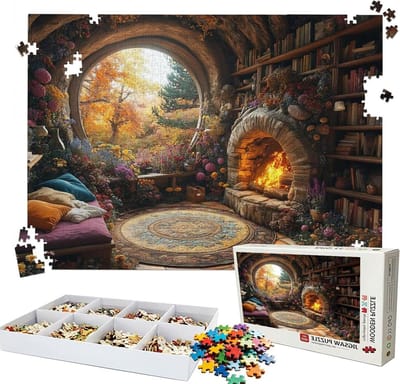 Puzzel 5000 Stukjes - Legpuzzel Volwassenen - Ontspanning Thuis - Lindehout Materiaal - 156 x 105 cm - Bospatroon
