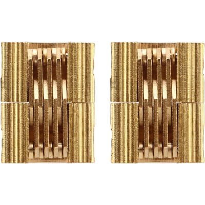 Lot de 2 charnières dissimulées en cuivre, ouverture à 180 degrés, pour porte d'armoire, boîte cadeau
