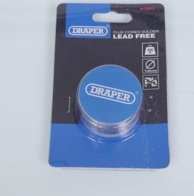 Flux de soudure fourré fil d étain Ø1.2mm Draper bobine de 100g pour moto Neuf