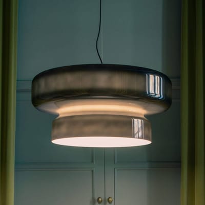 MARSET LED hanglamp Bohemia, Triac, rookgrijs