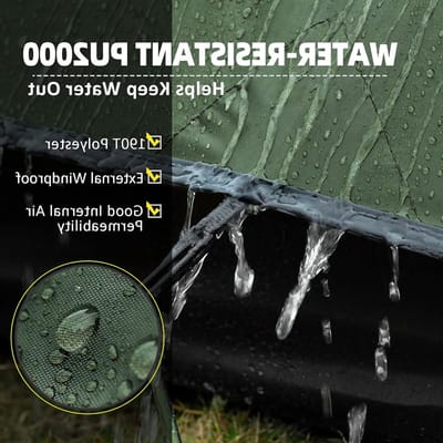 Ultralichte Camping Tent voor 1-2 Personen, Snelle Opzet, Waterdicht en Dubbele Laag, Ideaal voor Kamperen, Motorreizen en Trekking