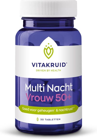 Vitakruid Multi Nacht Vrouw 50+ - 30 tabletten