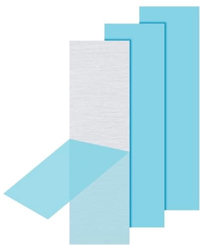 Aluminiumplaat 4 x 1,18 x 1/25,4 inch - 3 Stuks met Beschermfolie voor Industrieel Handwerk