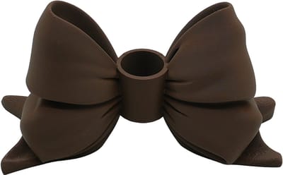 Waxinelichthouder Strik - Chocolade Bruin - 3d geprint - Geschikt voor LED waxinelichtjes – Moderne woonaccessoire – Stijlvolle waxinelichthouder