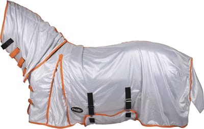 Pagony Buikflap Plus Flycooler - Paardendeken - Maat: 165 - Zilver - Polyamide