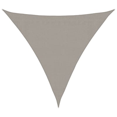 vidaXL - Zonnezeil - 160 - g/m² - driehoekig - 3x3x3 - m - HDPE - lichtgrijs