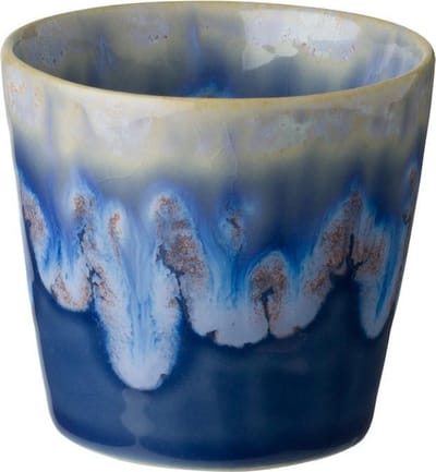Costa Nova - servies - lungo kop - Grespresso blauw- aardewerk - H 7,5 cm