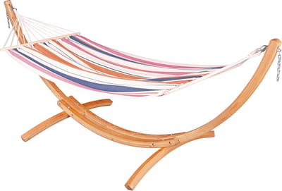 Weerbestendige Hangmat met Houten Standaard voor Buiten Gebruik
