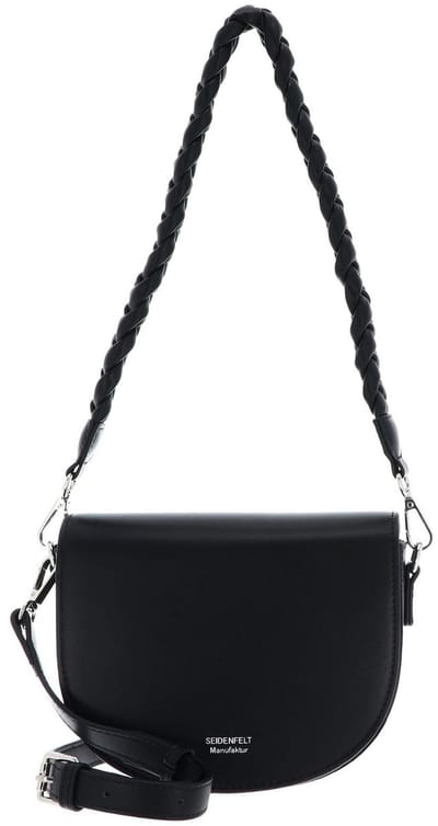 SEIDENFELT MANUFAKTUR Schoudertas Melbu Saddle Bag Black Zwart
