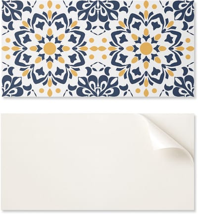 Zelfklevend decoratief paneel voor een snelle muurrenovatie, 100x50 cm, bloemenmandala-patroon