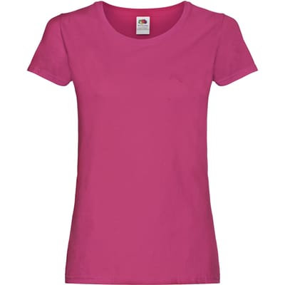 Fruit of the Loom Dames/Dames T-Shirt (Fuchsia)