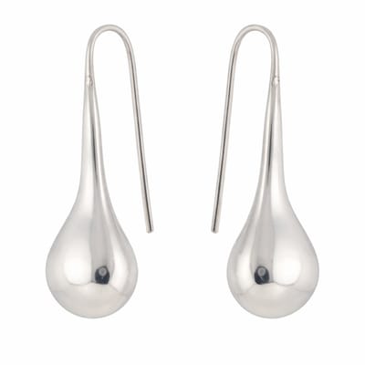 Behave Zilveren Oorbellen Dames – 925 Sterling Zilver Druppel Oorhangers – 2,6 cm – Minimalistisch & Elegant – Inclusief Sieradenzakje en Zilverpoetsdoek