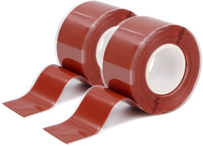 BRENZOOS- Siliconen Tape Waterdicht - Reparatietape - Zelfklevend - 2 Rollen - 3 Meter per Rol - Temperatuur- en Weerbestendig