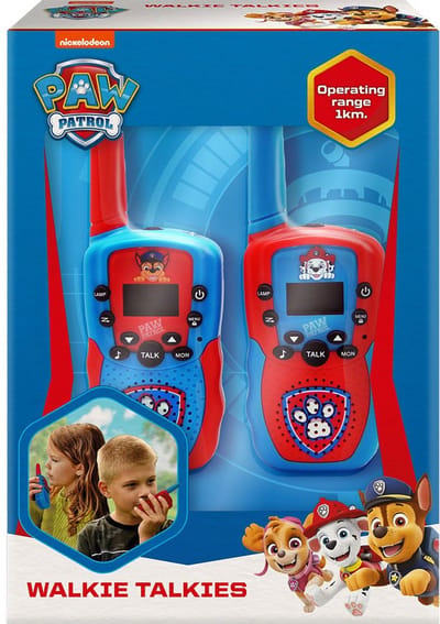Paw Patrol Walkie Talkies 1 km Blauw/Rood