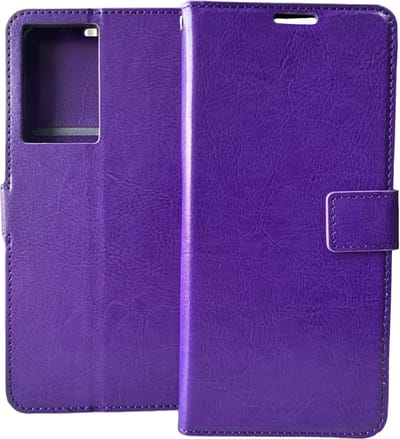 Portemonnee Book Case Hoesje Geschikt voor: Motorola Moto G200 5G Paars