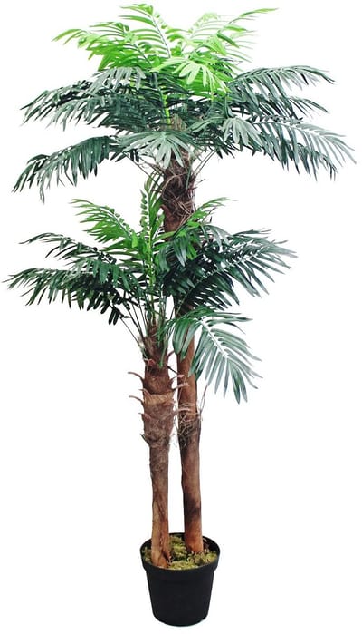 Dailygoods- Kunstpalm 170 cm Hoog - Kunstplant - Balkon Decoratie - Kokospalm/ Koningspalm - Kunstplanten voor Binnen/Buiten - Realistische Look