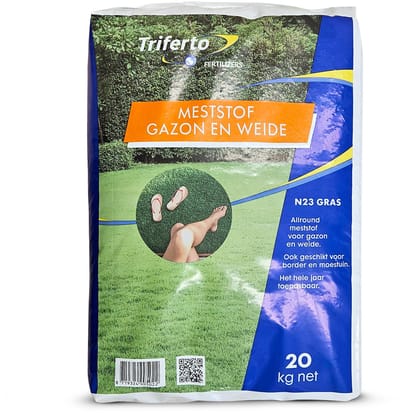 N23 - Stikstof kunstmest - 20 kg voor 500 m² - Allround meststof voor gazon en weide - Ook geschikt voor border en moestuin - Hele jaar toepasbaar