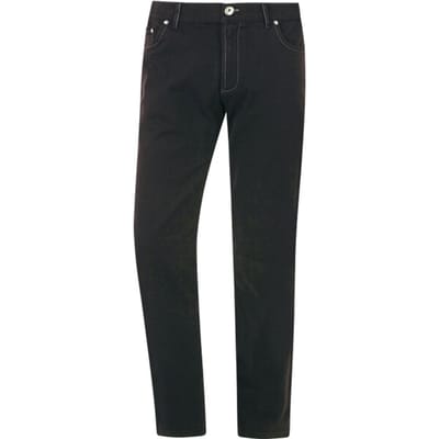 Jan Vanderstorm herren Broek Met Lage Taille - 28 - zwart - Plus Size